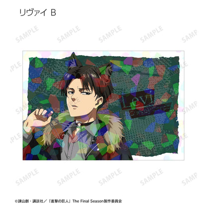 進撃の巨人（進擊的巨人） 描き下ろし 兵長 狼男ver. 全息明信片2枚套