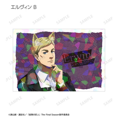 進撃の巨人（進擊的巨人） 描き下ろし 艾爾文 狼男ver. 全息明信片2枚套