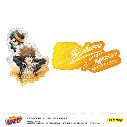 家庭教師ヒットマンREBORN!（家庭教師HITMAN REBORN!） 風系列 A款 沢田綱吉&リボーン 異形貼紙套裝