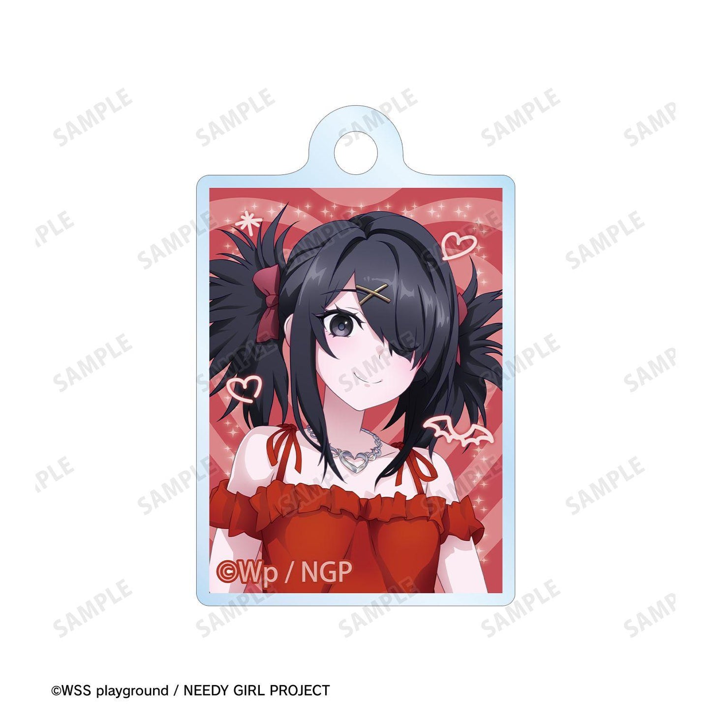 NEEDY GIRL OVERDOSE（需要你少女過載） 描き下ろし あめちゃん Y2Kファッションver. 2連ワイヤーアクリルキーホルダー