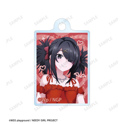 NEEDY GIRL OVERDOSE（需要你少女過載） 描き下ろし あめちゃん Y2Kファッションver. 2連ワイヤーアクリルキーホルダー