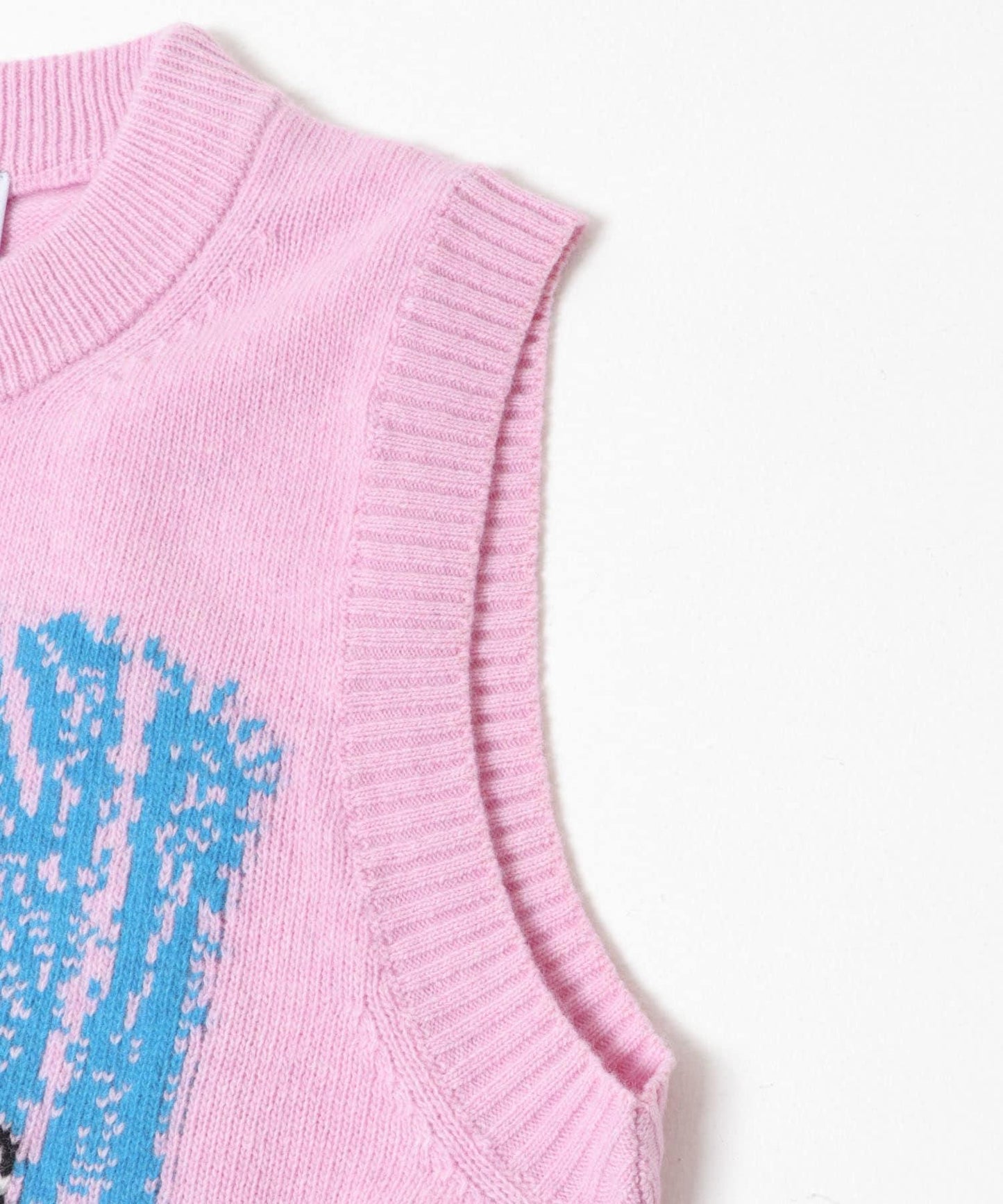 GANNI GRAPHIC WOOL VEST