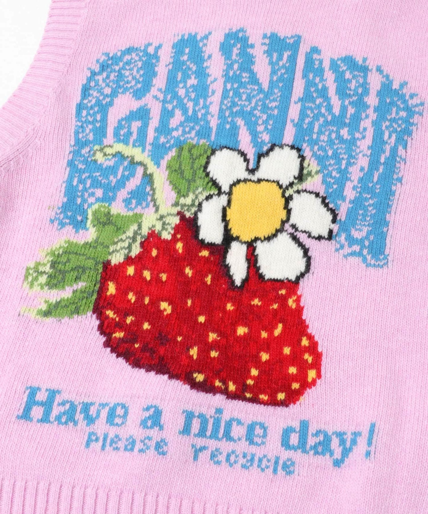 GANNI GRAPHIC WOOL VEST