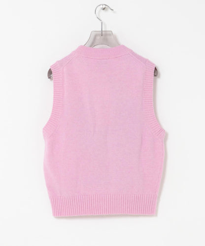 GANNI GRAPHIC WOOL VEST