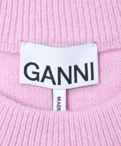 GANNI GRAPHIC WOOL VEST
