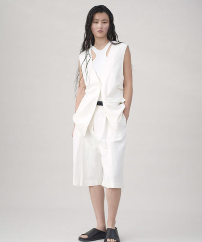new basic SILK LINEN GILET
