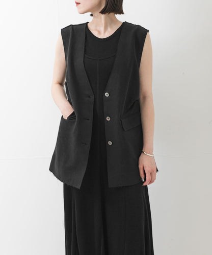 new basic SILK LINEN GILET