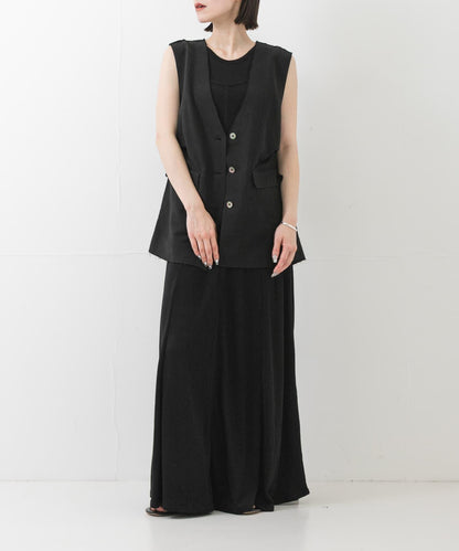 new basic SILK LINEN GILET