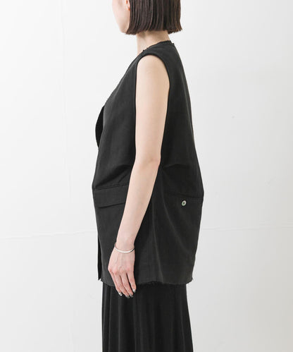 new basic SILK LINEN GILET