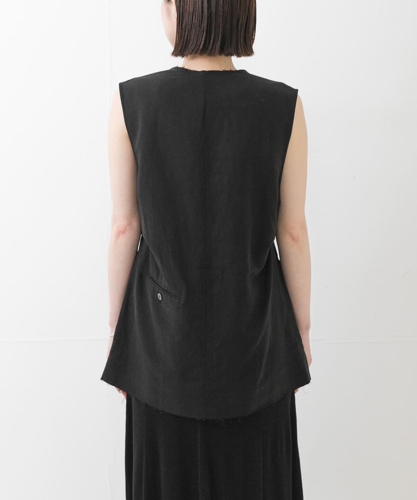 new basic SILK LINEN GILET