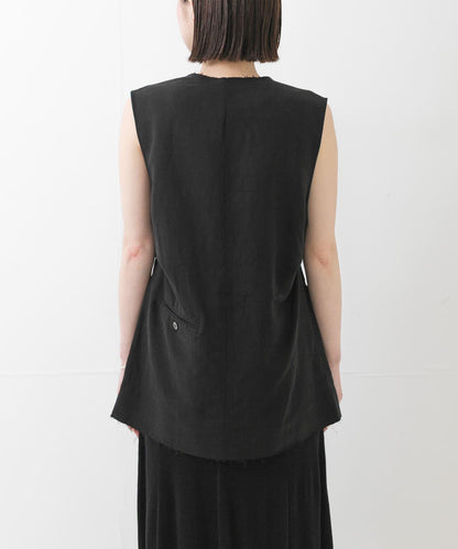 new basic SILK LINEN GILET