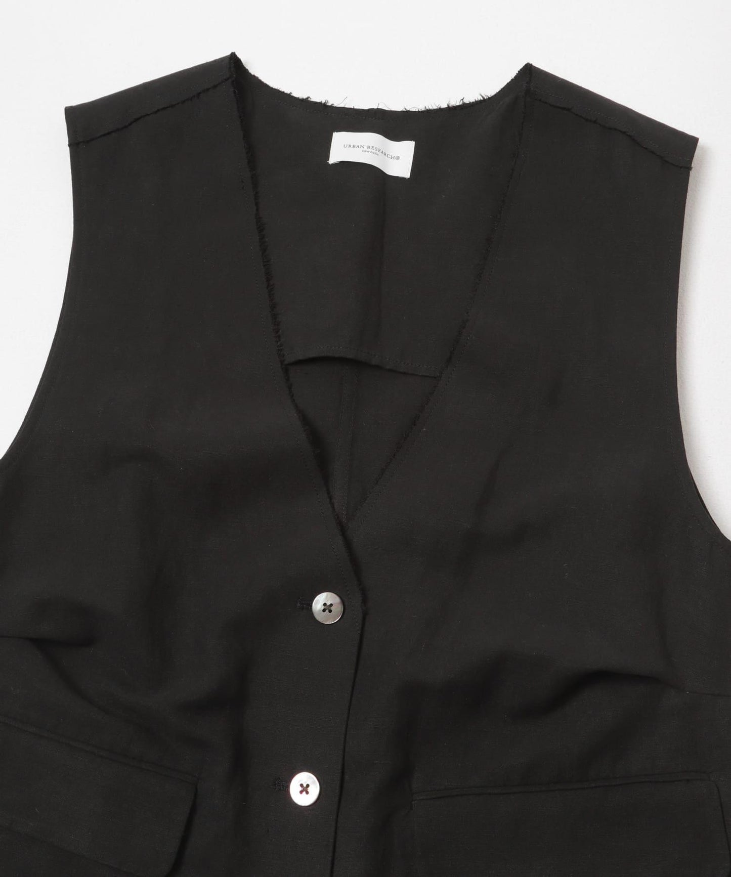 new basic SILK LINEN GILET