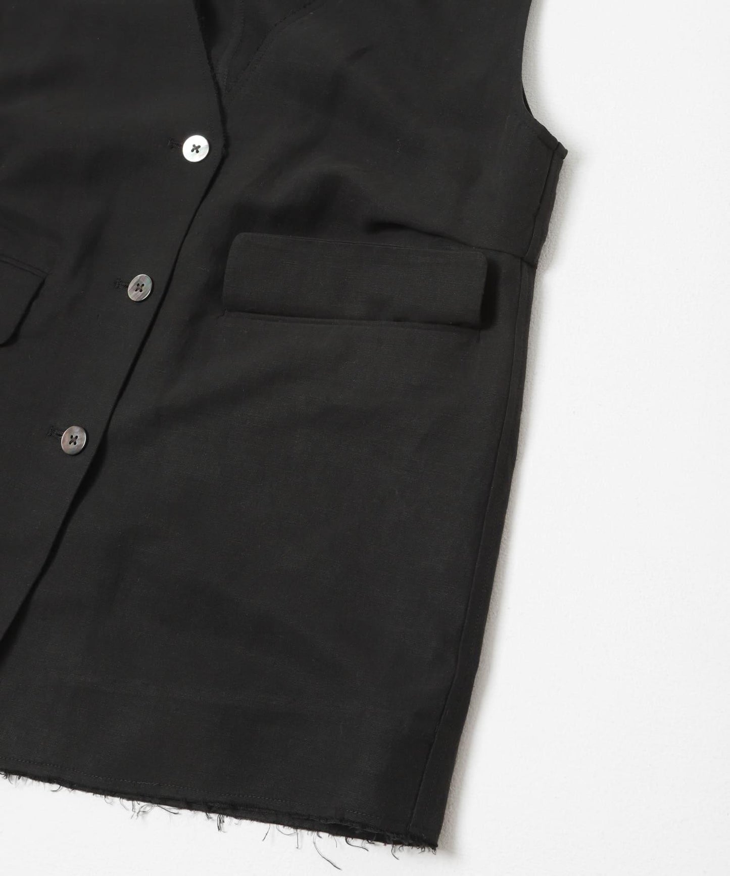 new basic SILK LINEN GILET