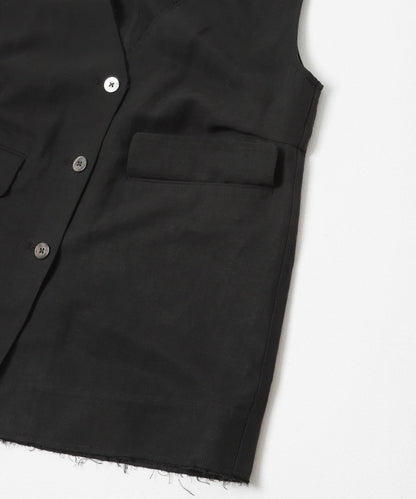 new basic SILK LINEN GILET