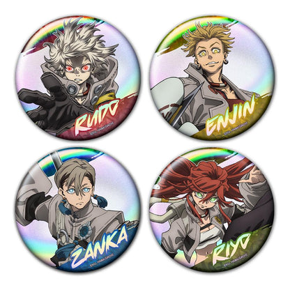 ガチアクタ（暫譯） 角色系列 角色徽章4個セット ルド＆エンジン＆ザンカ＆リヨウ