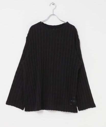 シャドーチェック ルーズロンTEE