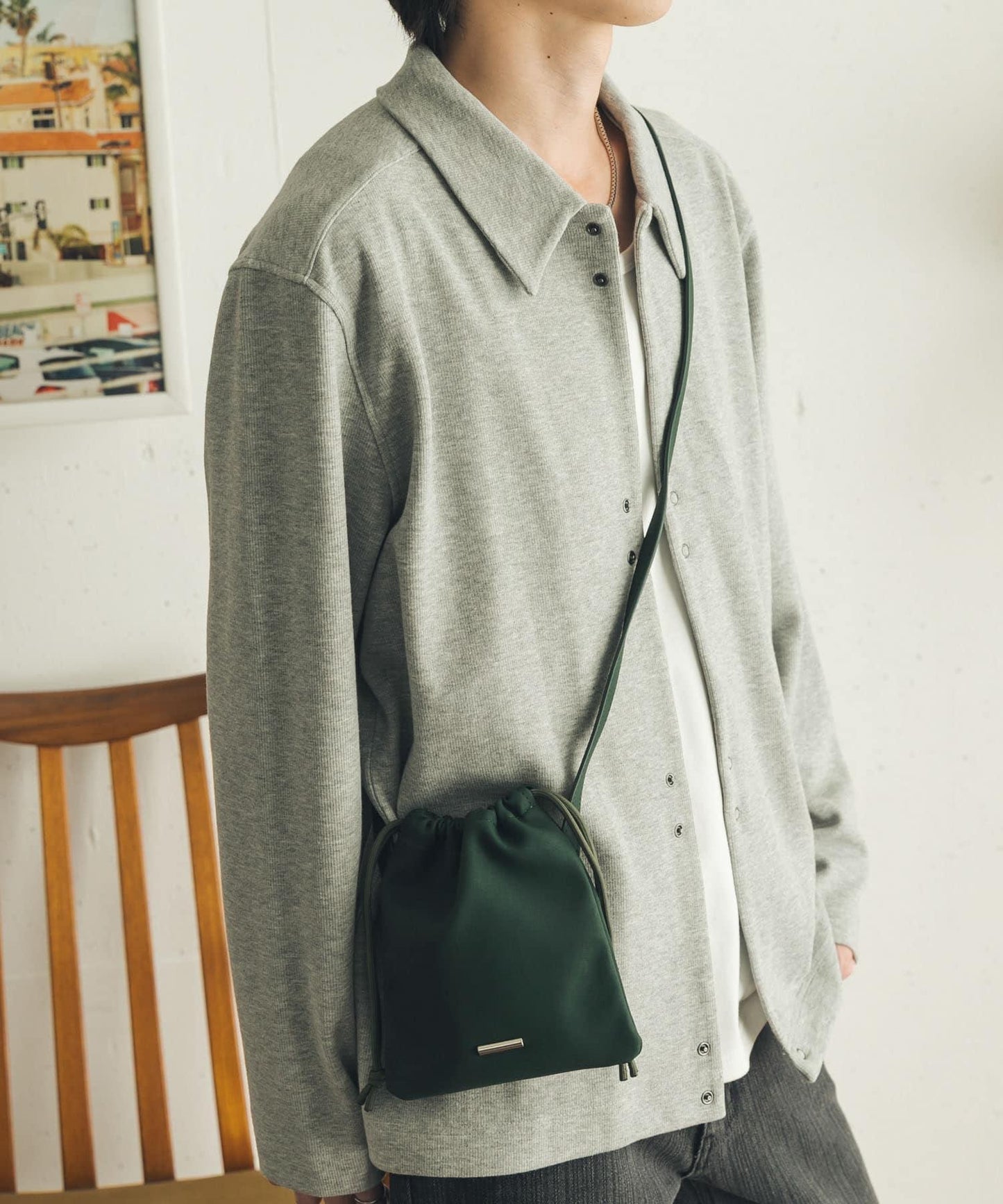 FS束口袋斜挎包