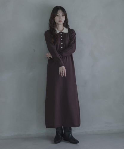 針織Polo連衣裙