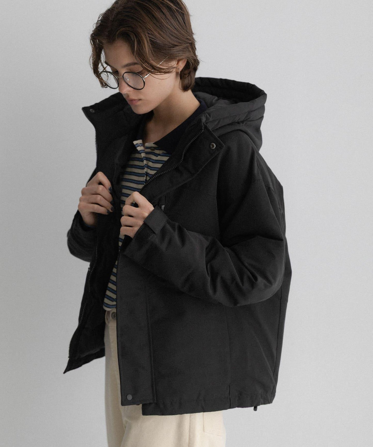 連帽羽絨服