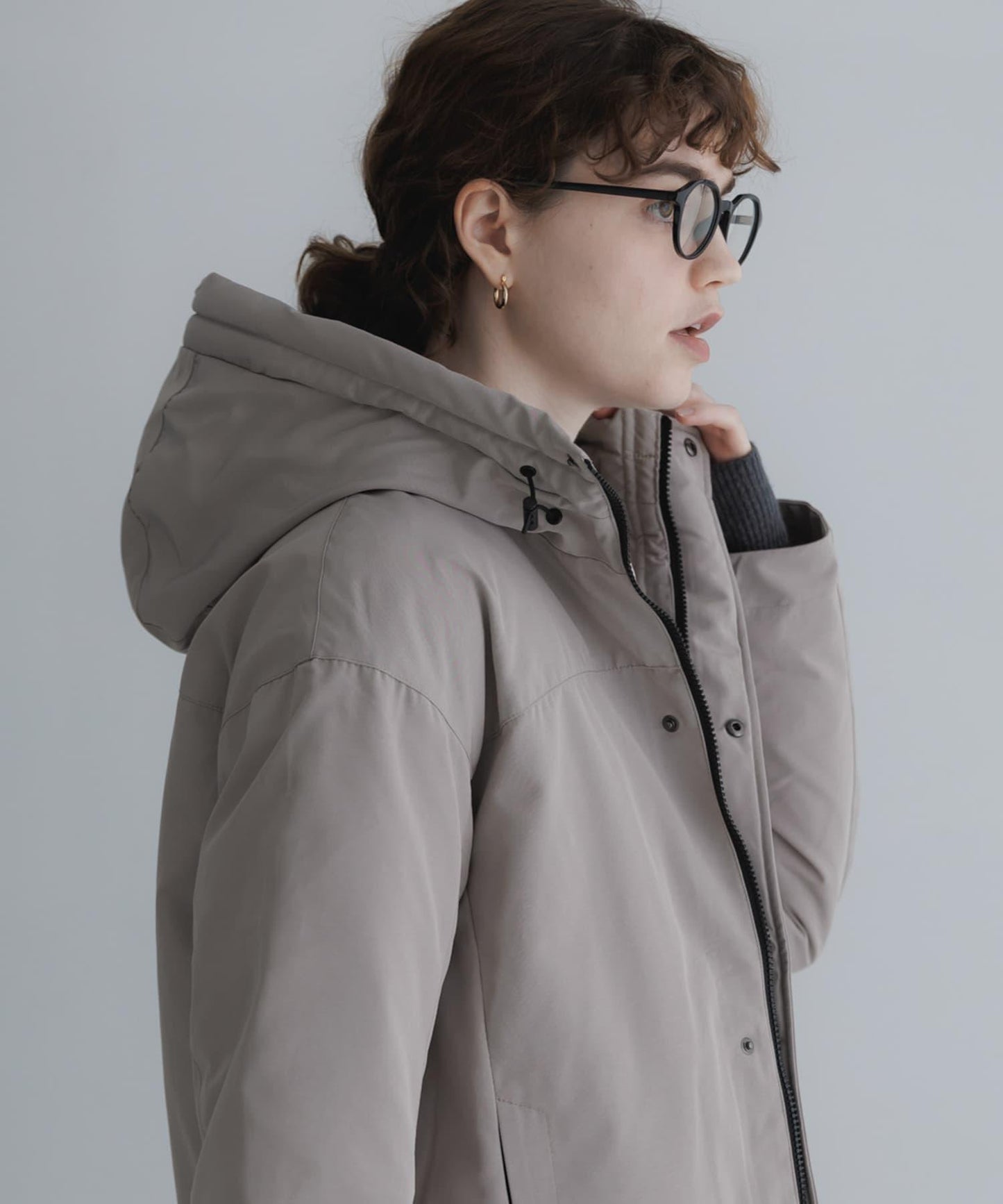 連帽羽絨服