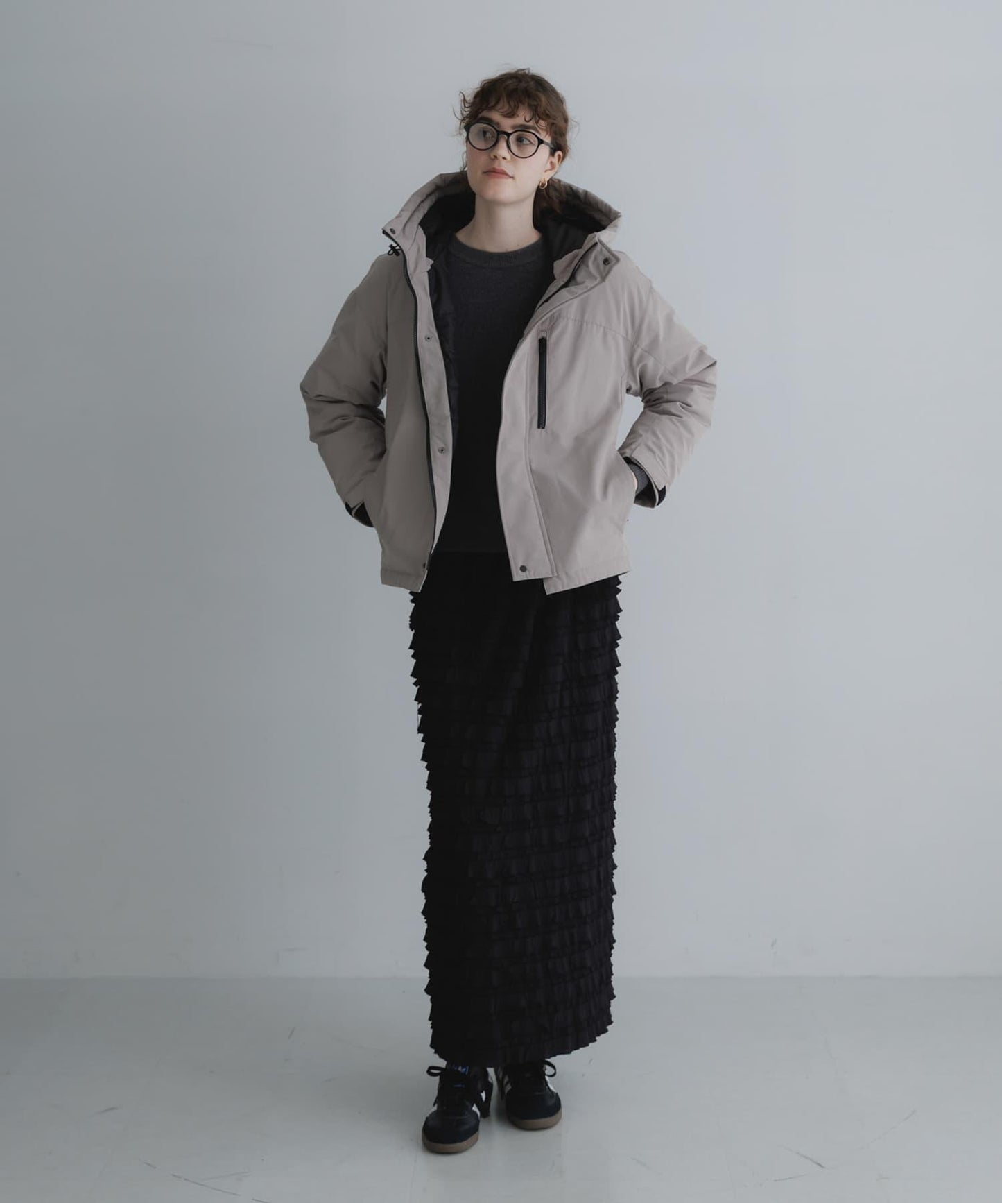 連帽羽絨服
