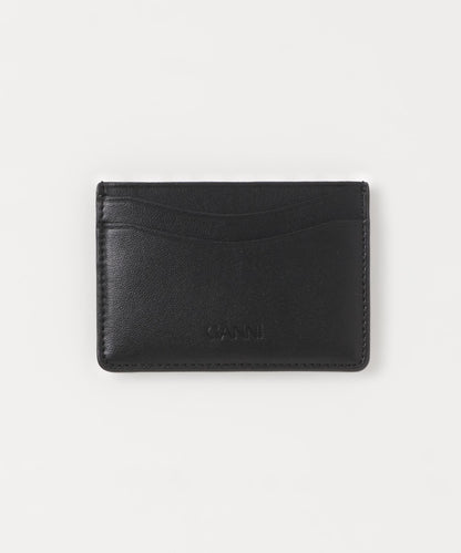 GANNI CARD HOLDER HEARTS STUDS