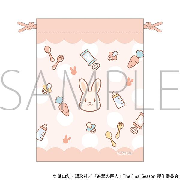進撃の巨人（進擊的巨人） 巾著袋（束口袋） 艾倫·米卡莎·阿爾敏