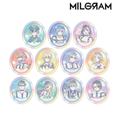 MILGRAM（ミルグラム） トレーディング Ani-Art KAWAII label オーロラダイカットステッカー ver.A (11パック入りコンプリートBOX)