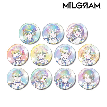 MILGRAM（ミルグラム） トレーディング Ani-Art KAWAII label オーロラ缶バッジ 11パック入り
