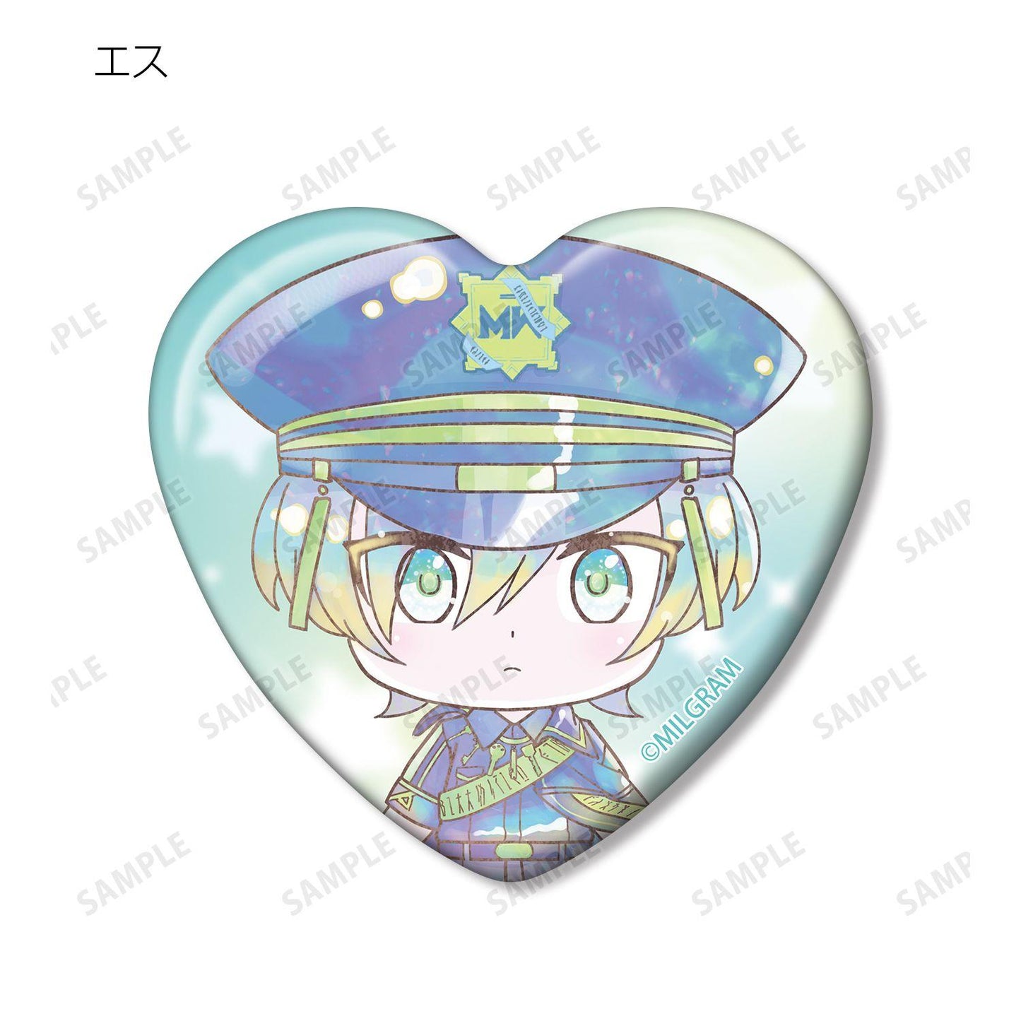 MILGRAM（MILGRAM） トレーディング デフォルメAni-Art KAWAII label ハート型缶バッジ(単位/コンプリートBOX/11パック入り)