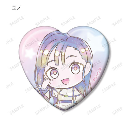MILGRAM（MILGRAM） トレーディング デフォルメAni-Art KAWAII label ハート型缶バッジ(単位/コンプリートBOX/11パック入り)