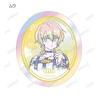 MILGRAM（ミルグラム） トレーディング Ani-Art KAWAII label オーロラダイカットステッカー ver.A (11パック入りコンプリートBOX)
