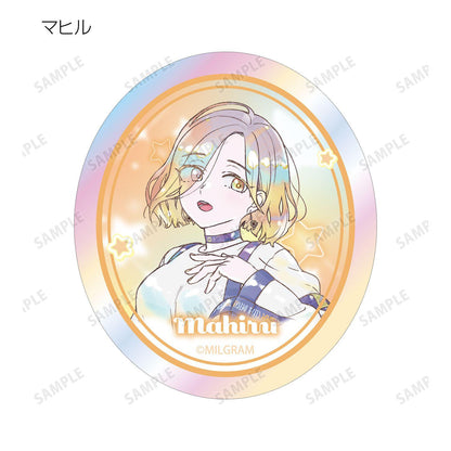 MILGRAM（ミルグラム） トレーディング Ani-Art KAWAII label オーロラダイカットステッカー ver.A (11パック入りコンプリートBOX)