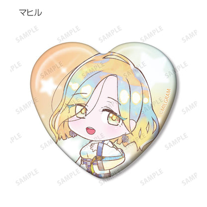 MILGRAM（MILGRAM） トレーディング デフォルメAni-Art KAWAII label ハート型缶バッジ(単位/コンプリートBOX/11パック入り)