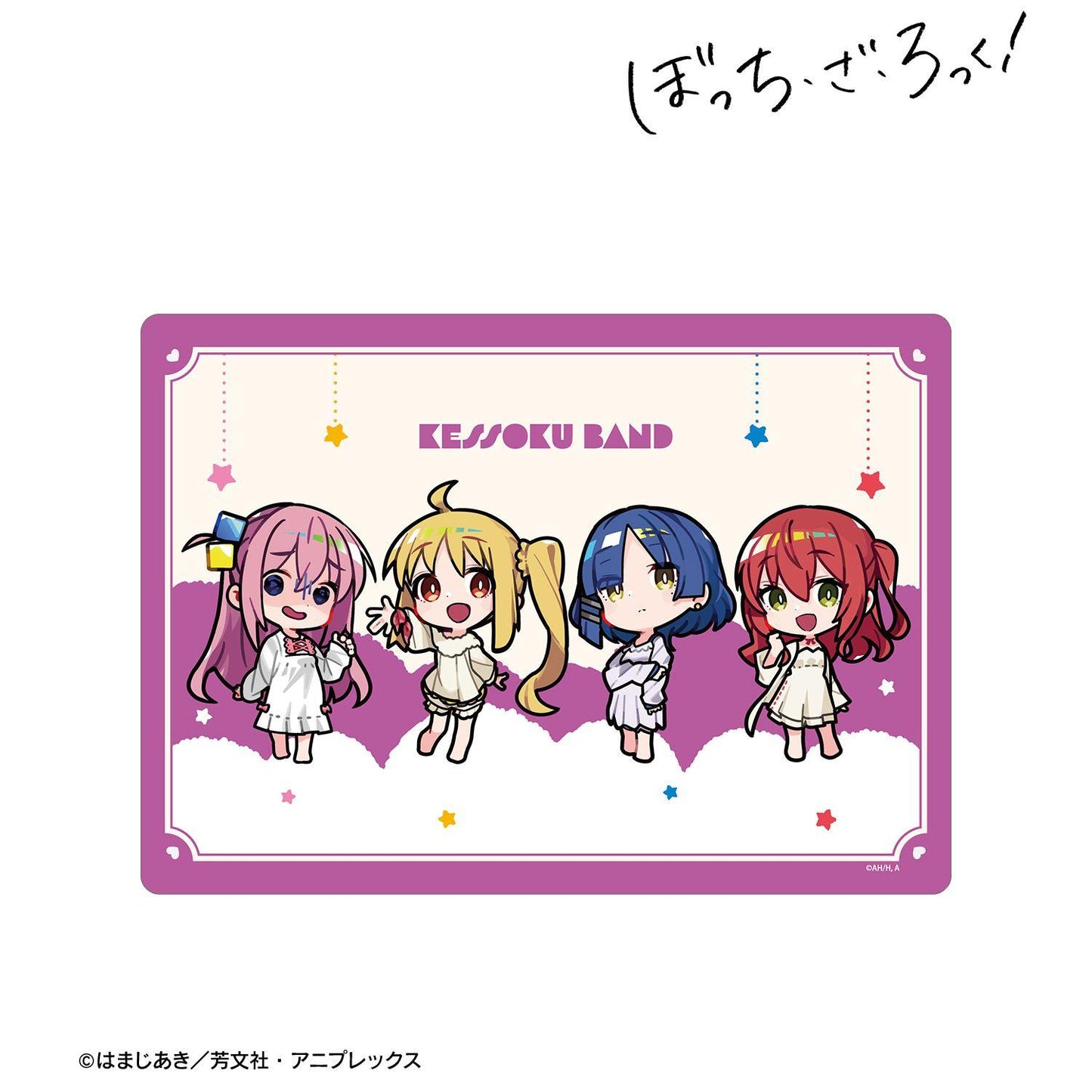 《孤獨搖滾!》 くるみつさんイラスト 集合 睡衣款 A5硬質卡套 ver.A