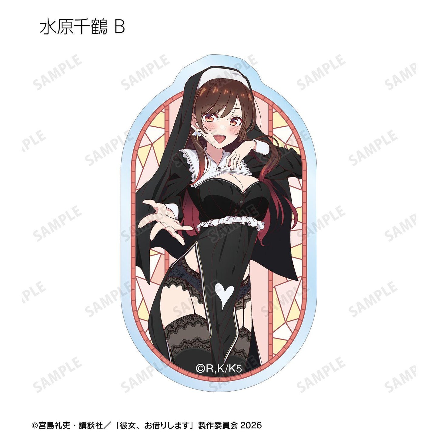 かのかり（租借女友） 描き下ろし シスターver. 交易透明切割貼紙 單品