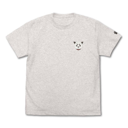 銀魂 Sサイズ 定春ワンポイント刺繍Tシャツ/OATMEAL