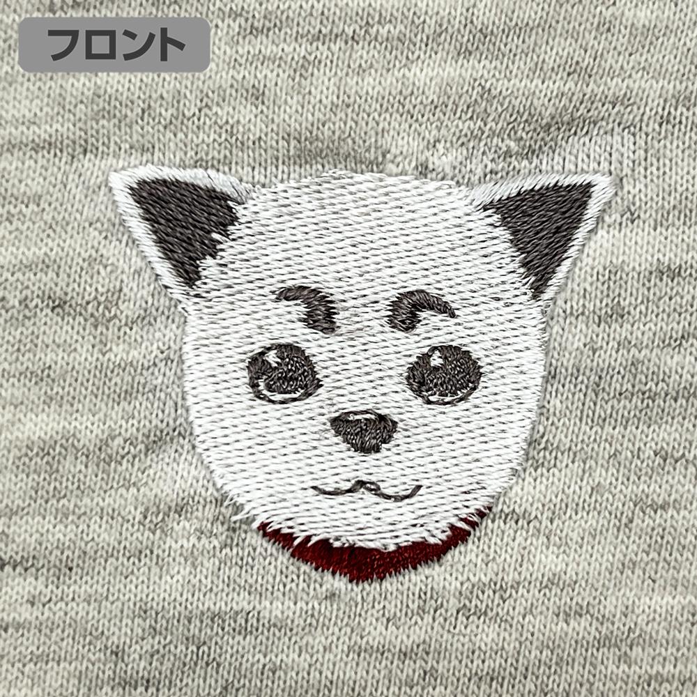 銀魂（銀魂） 定春 刺繡T恤/OATMEAL