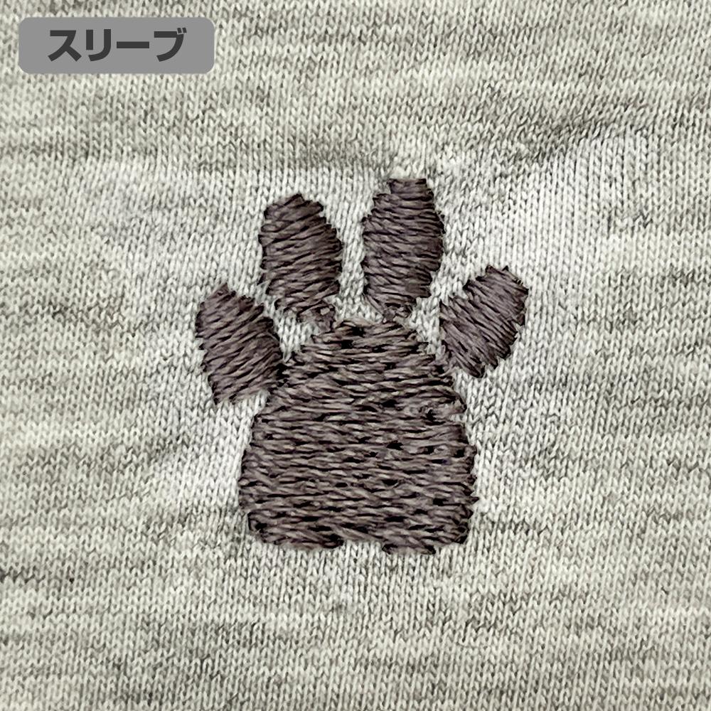 銀魂 Sサイズ 定春ワンポイント刺繍Tシャツ/OATMEAL