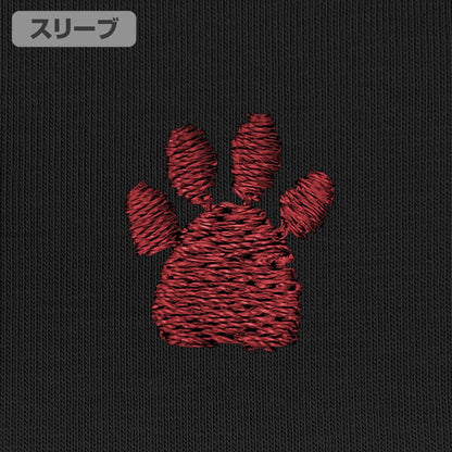 銀魂（銀魂） S號 定春刺繡T恤/BLACK