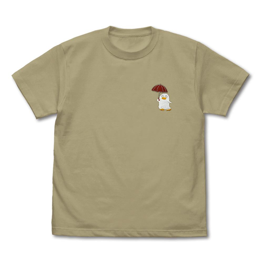 銀魂（銀魂） エリザベス 刺繡T恤 SAND KHAKI S碼