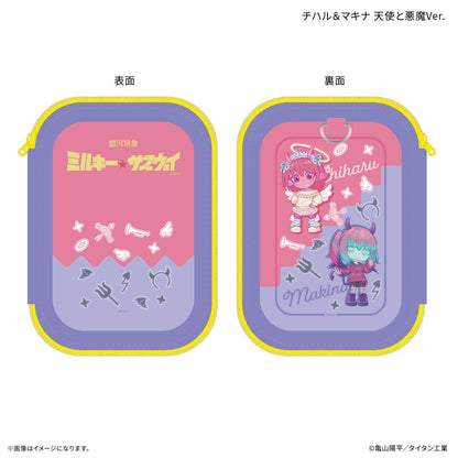銀河特急 ミルキー☆サブウェイ（銀河特急 奶白色地鐵） 奇哈魯&真科 天使與惡魔Ver. 亞克力立牌收納包
