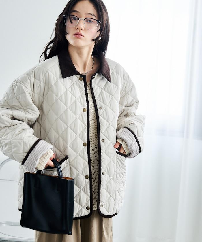 PRIMALOFT 菱格絎縫 翻領可反穿外套