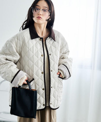 PRIMALOFT 菱格絎縫 翻領可反穿外套