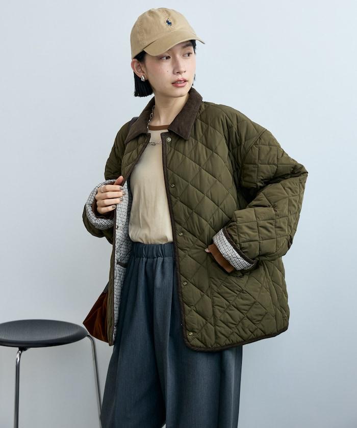 PRIMALOFT 菱格絎縫 翻領可反穿外套