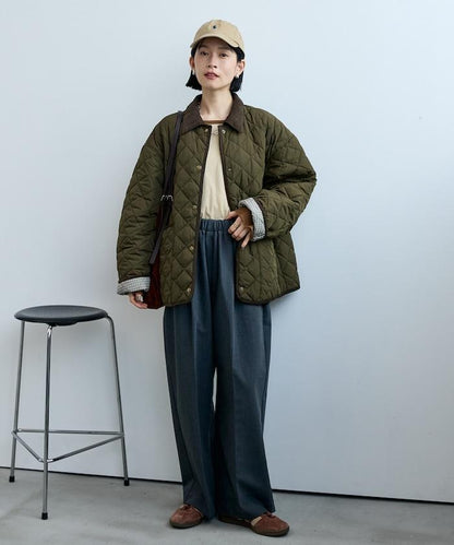 PRIMALOFT 菱格絎縫 翻領可反穿外套