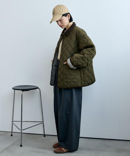 PRIMALOFT 菱格絎縫 翻領可反穿外套