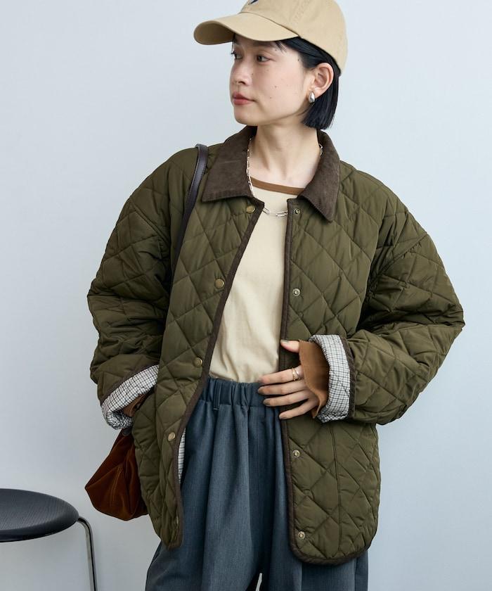 PRIMALOFT 菱格絎縫 翻領可反穿外套