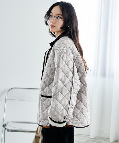 PRIMALOFT 菱格絎縫 翻領可反穿外套