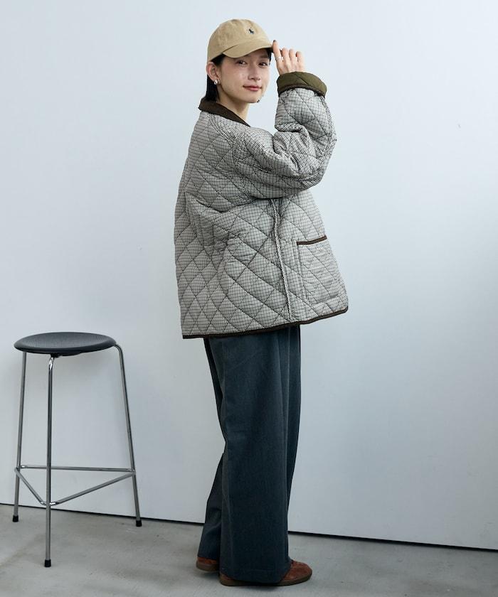 PRIMALOFT 菱格絎縫 翻領可反穿外套